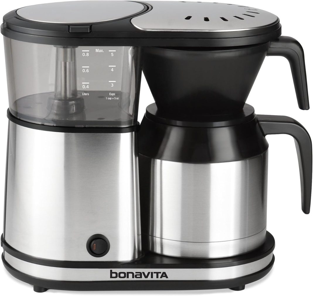 Bonavita 5 Cup Drip Coffee Maker Machine, One-Touch Pour Over,