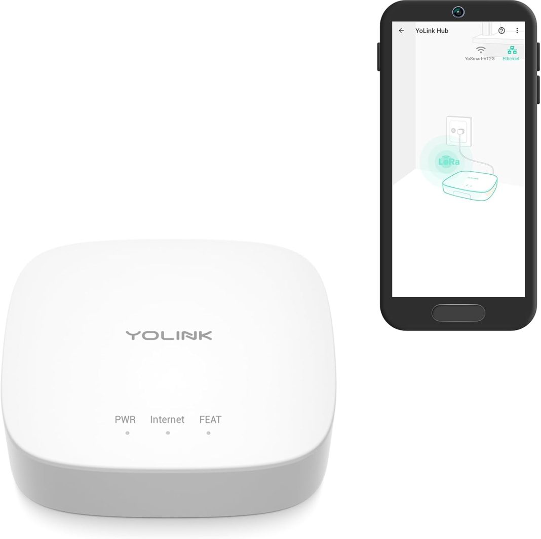YoLink Hub, 1/4 Mile Super Long Range Smart Hub LoRa
